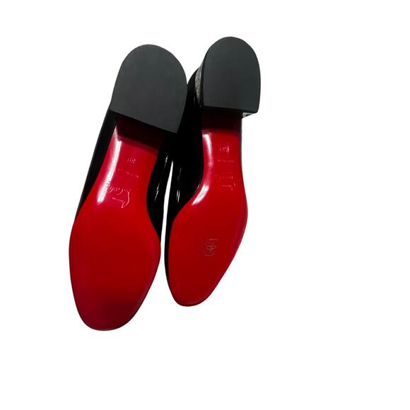 CHRISTIAN LOUBOUTIN 
Patent Bow 55 Pumps 39 Black - Picture 5 of 11